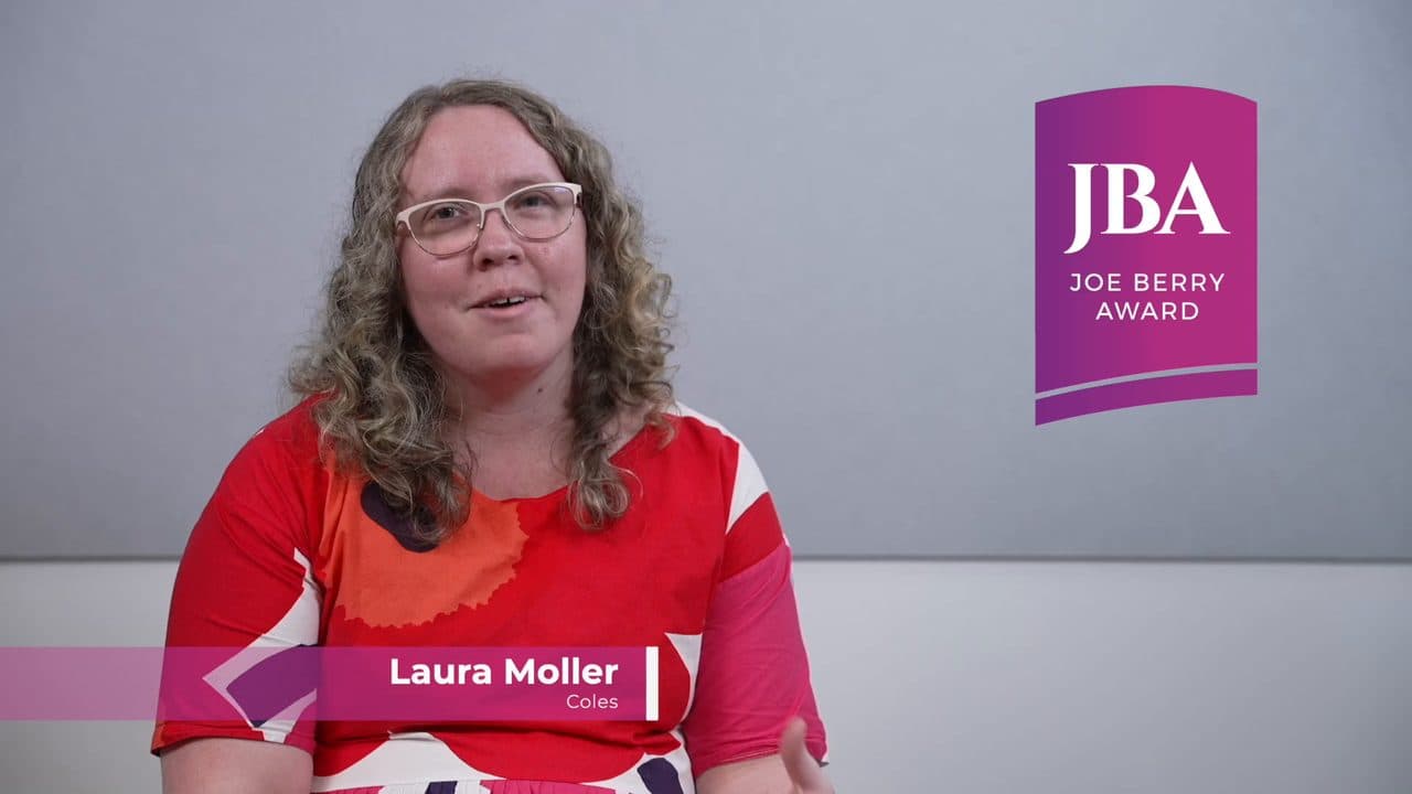 Laura Moller in their award interview