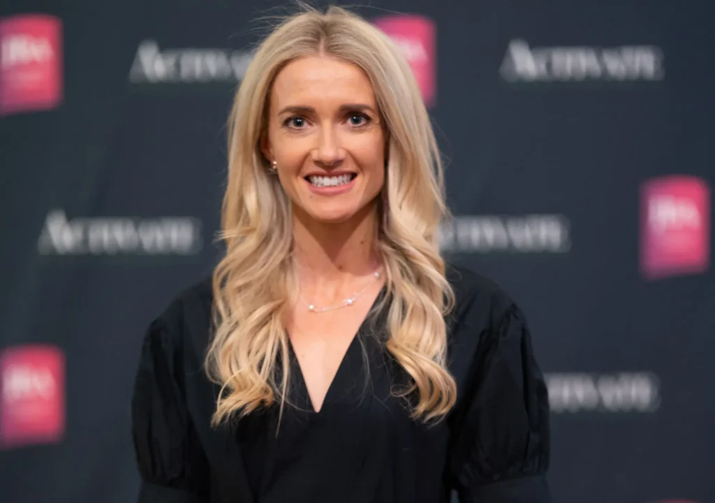 Amy Wagner in their award interview