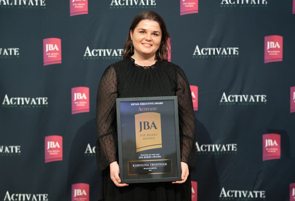 Karolina Trofiniak in their award interview