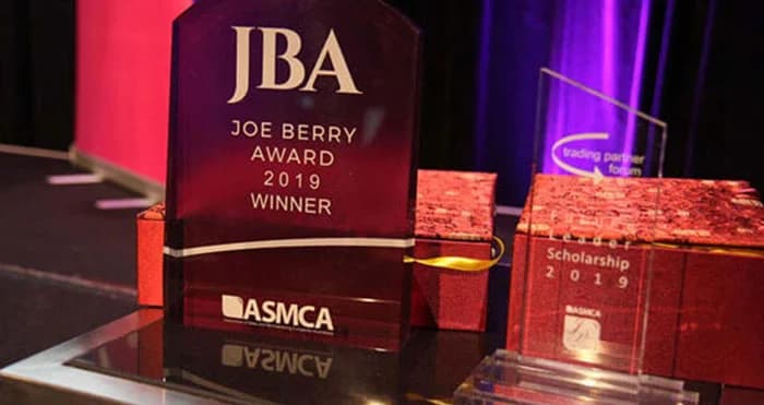 The Joe Berry Award trophy